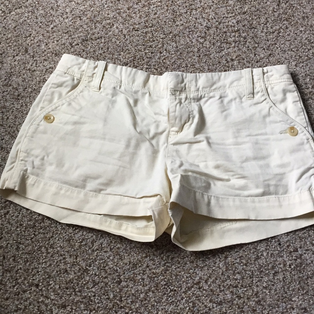 Pale yellow shorts